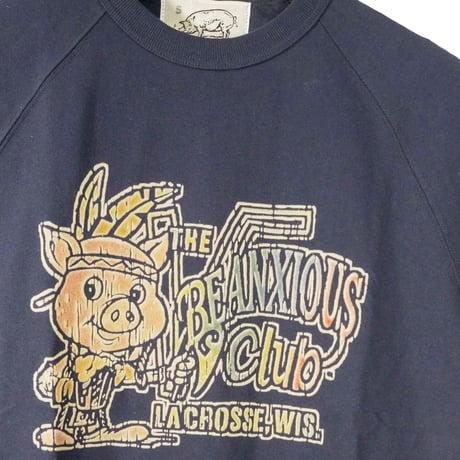 ラクロス 【ネイビー】7分袖ワイドラグランTシャツ