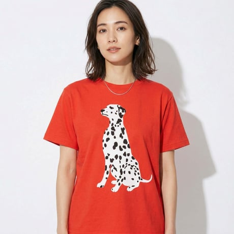 ダルメシアン【ハイレッド】半袖Tシャツ