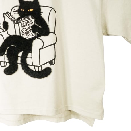 Books&coffee【ストーン】WOMEN’SオーバーTシャツ