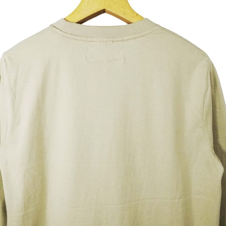 のぞき猫 【ミルキーグレー】オーガニックコットン長袖Tシャツ
