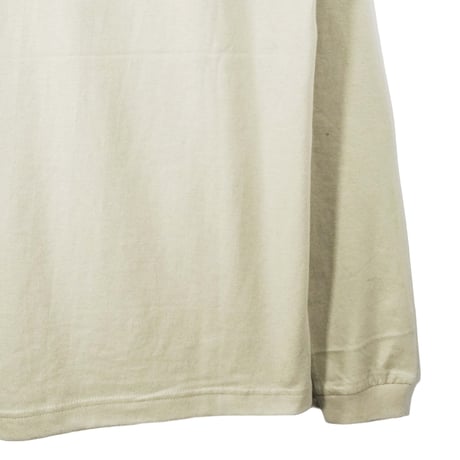 のぞき猫 【ミルキーグレー】オーガニックコットン長袖Tシャツ