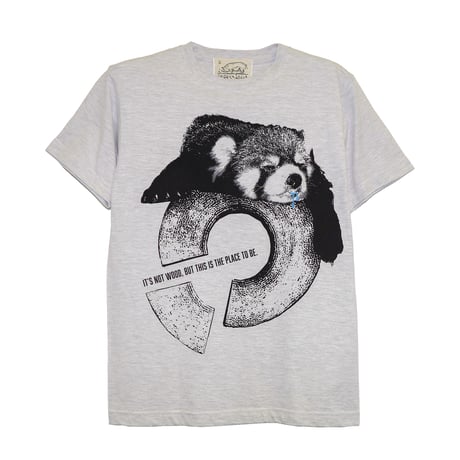 レッサーパンダ【クールアッシュ】半袖Tシャツ