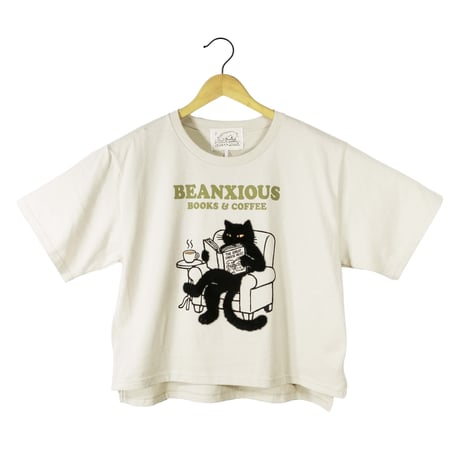Books&coffee【ストーン】WOMEN’SオーバーTシャツ