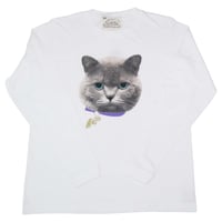ブリティッシュショートヘア 【ホワイト】ロングTシャツ