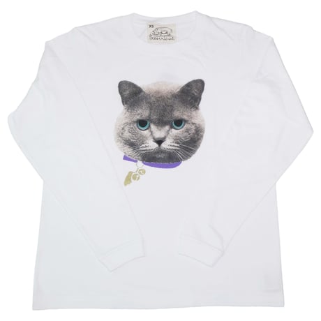 ブリティッシュショートヘア 【ホワイト】ロングTシャツ