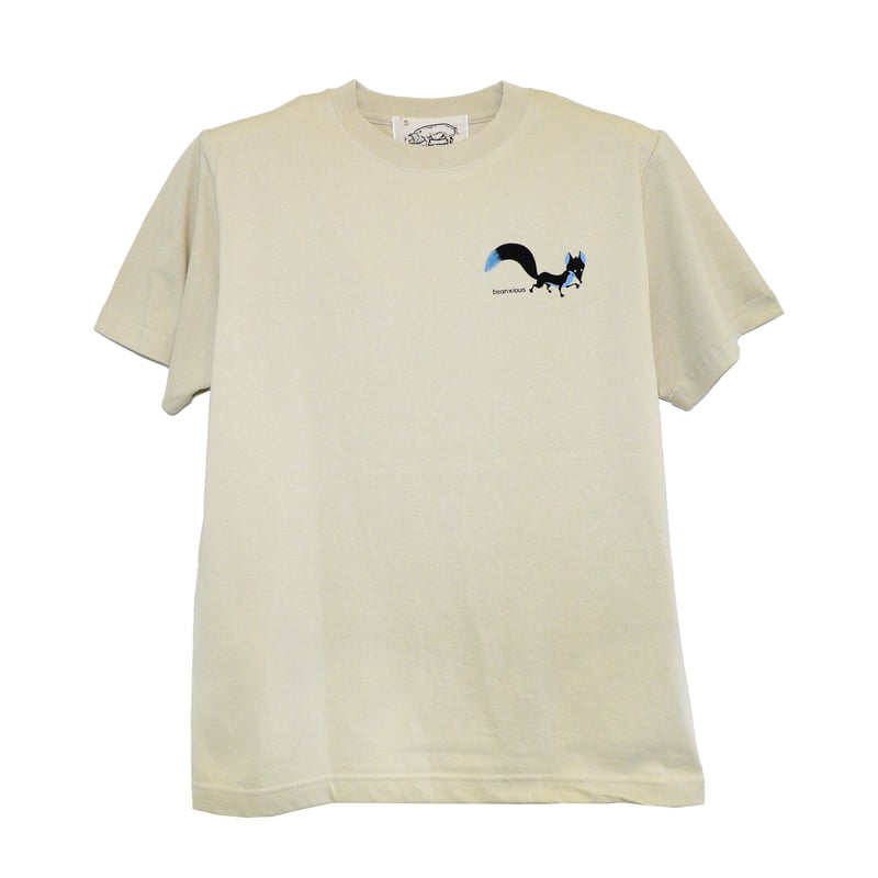 青いキツネ【ナチュラル】半袖Tシャツ (kidsサイズ有り) | ビーアンキ