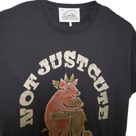 ブタとオオカミ【ブラック】半袖Tシャツ