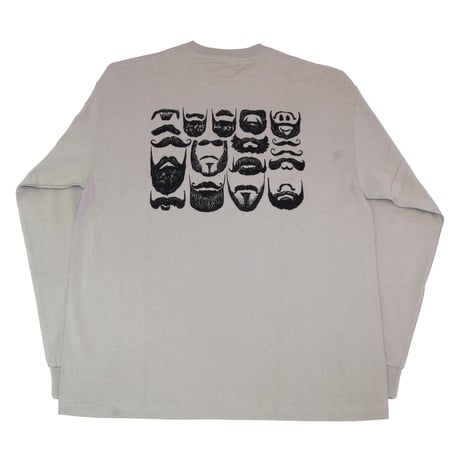 ヒゲ 【アシッドカーキ】ワイドロングTシャツ