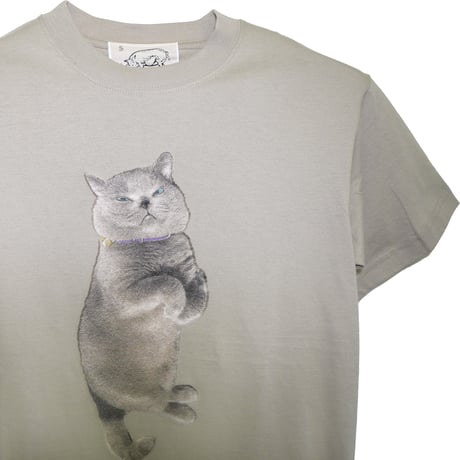 ブリティッシュショートヘア【ミルキーグレー】半袖Tシャツ