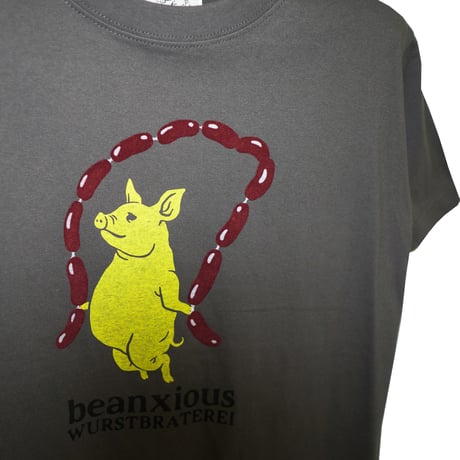 ソーセージ【ヘイジーブラック】半袖Tシャツ