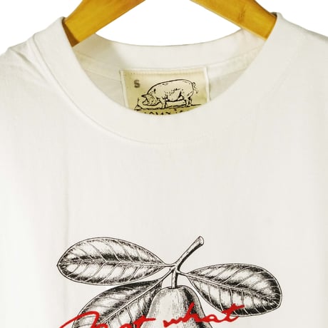 カシューアップル【ヴィンテージホワイト】半袖Tシャツ(製品染め)