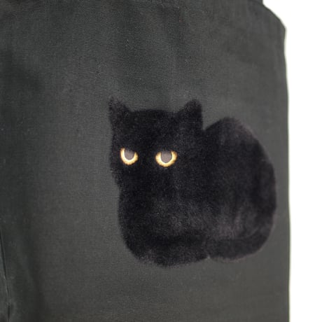 香箱猫バック(キャメル・オリーブ・ブラック）トートバック中サイズ