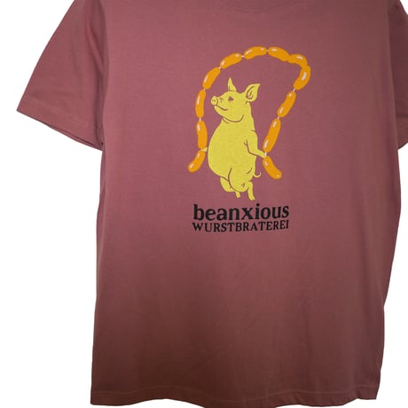 ソーセージ【ヘイジーレッド】半袖Tシャツ