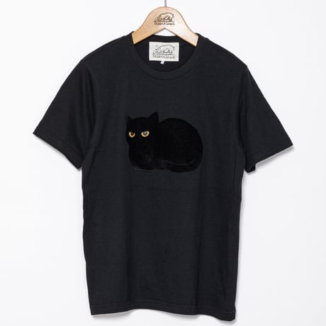 黒ネコ【ブラック】半袖Tシャツ