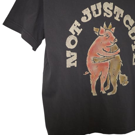 ブタとオオカミ【ブラック】半袖Tシャツ