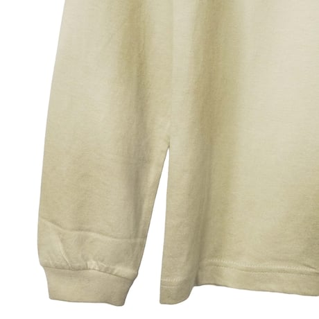 のぞき猫 【ミルキーグレー】オーガニックコットン長袖Tシャツ