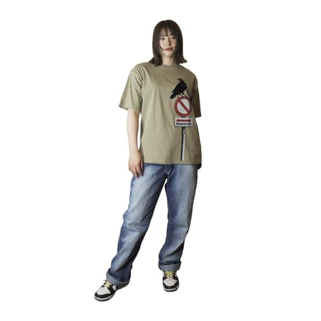 ヤタガラス【アシッドカーキ】BIG半袖Tシャツ