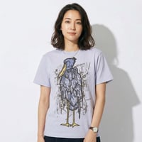 前ハシビロコウ【コメットブルー】プレミアム半袖Tシャツ