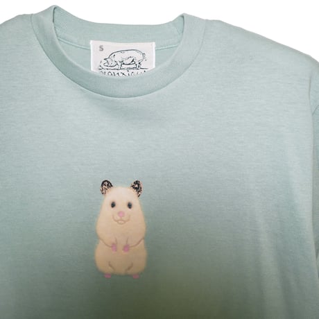 ハムスター【ライトセージ】半袖Tシャツ