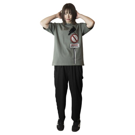 ヤタガラス【ストーングリーン】BIG半袖Tシャツ