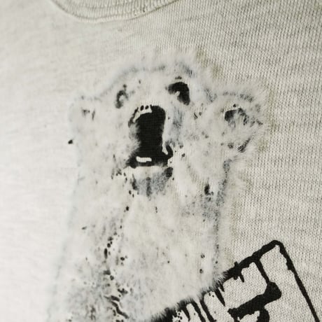 白クマ【オートミール】半袖トライブレンドTシャツ