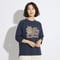 ラクロス 【ネイビー】7分袖ワイドラグランTシャツ