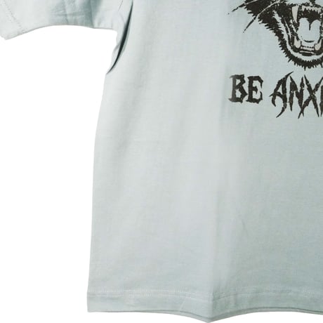 シャー猫 【セメントブルー】5分袖ワイドTシャツ