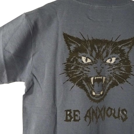シャー猫【デニム】半袖ポケット付きTシャツ