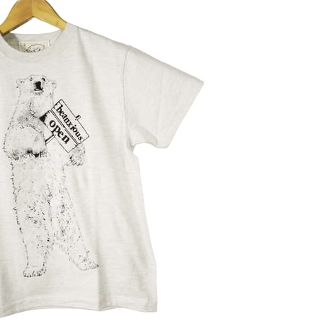 白クマ【オートミール】半袖Tシャツ