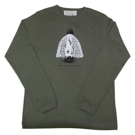 キヌガサタケ 【ライトオリーブ】ロングTシャツ