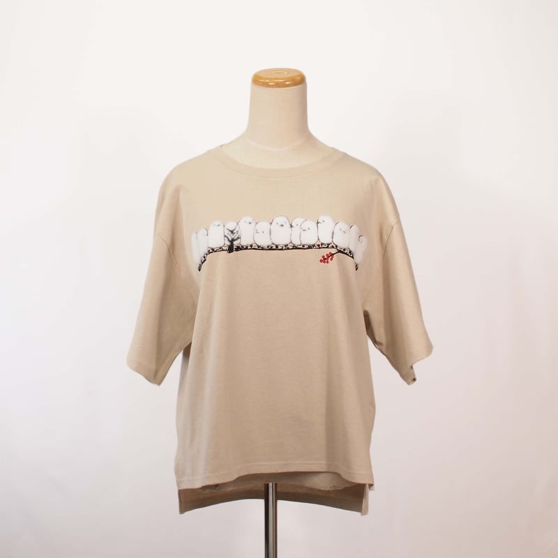 シマエナガ 【ストーン】BIG半袖Tシャツ | ビーアンキシャス