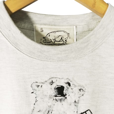 白クマ【オートミール】半袖Tシャツ
