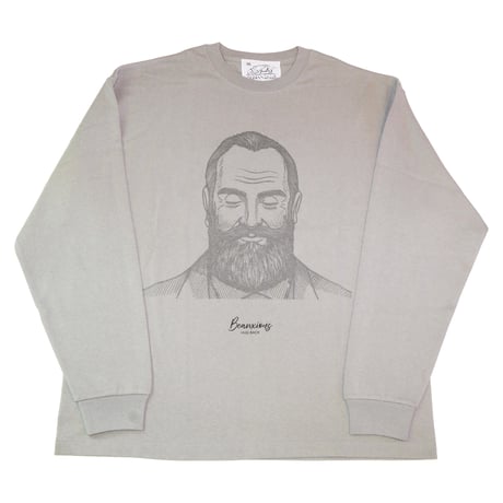 ヒゲ 【アシッドカーキ】ワイドロングTシャツ