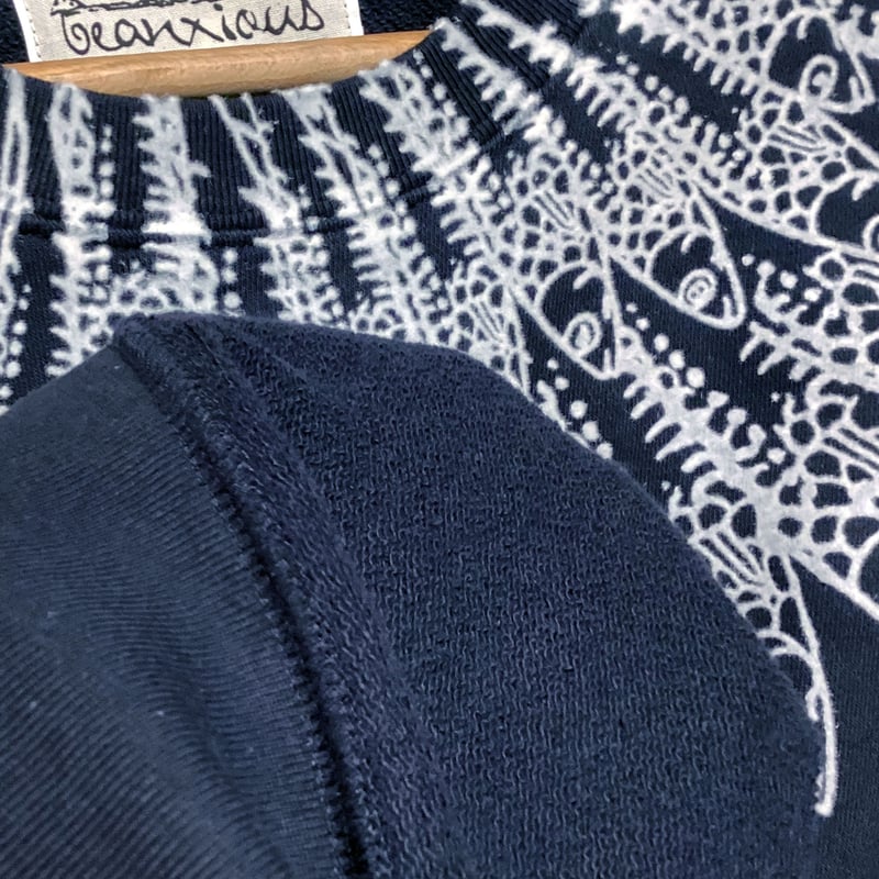 いわし玉 【ネイビー】クルーネック スウェット | ビーアンキシャス