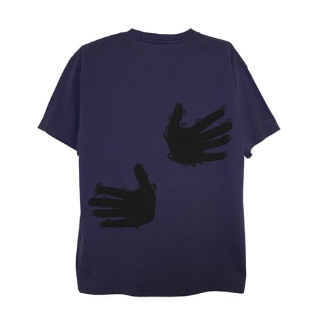 HUGハンド【ネイビー】半袖Tシャツ