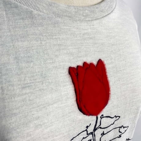 ピッグチューリップ【オートミール】半袖Tシャツ