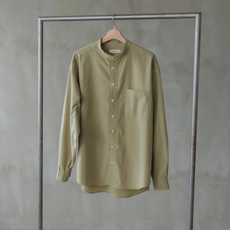 スタンドカラーオーバーシャツ ベージュ【24301】 | Clotho.