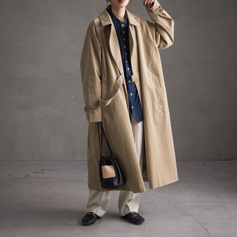美品ROKKAN(ロッカン) ベージュ コート Lサイズ
