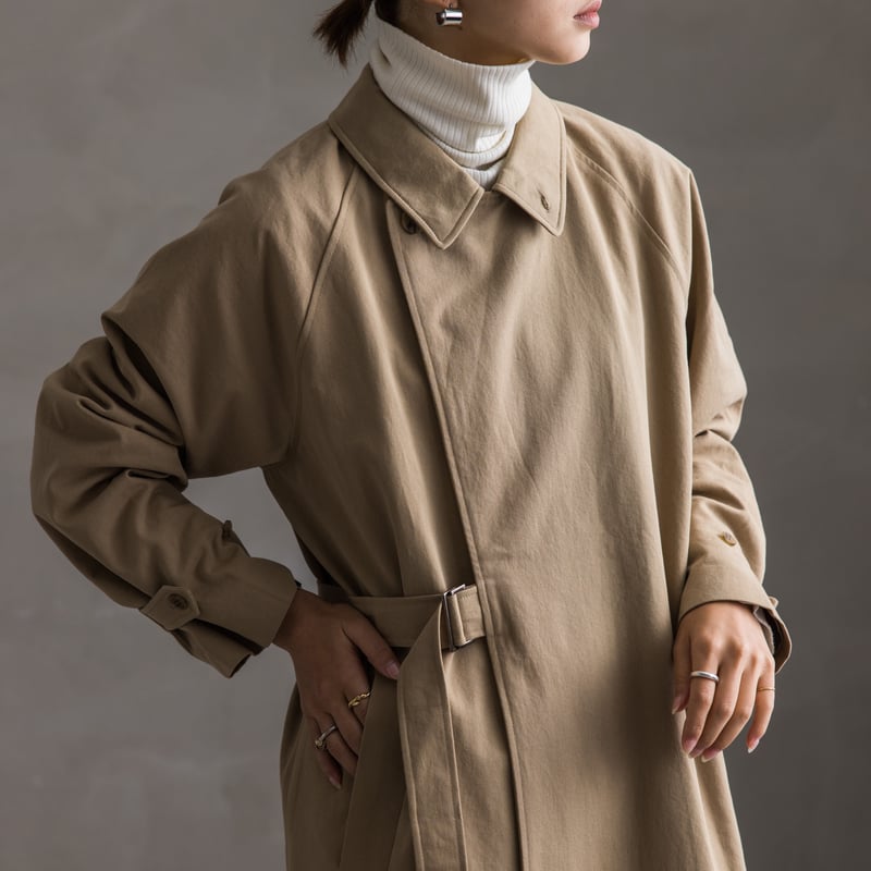 極美品　MB 尾州ウール　タイロッケンコート ロングコート　ベージュ　S LINE会員も購入可能】MBアイテム史上最高のコート！10年使えて3