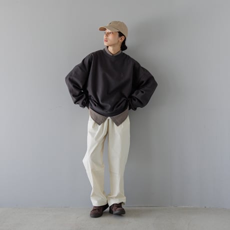 ダブルフェイス ロゴスウェット チャコール【24801】