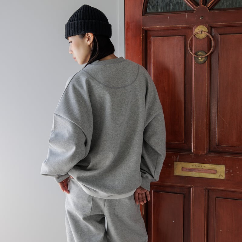 COELIE Vintage Inlayスウェットフーディー フェピュール feepur 【セットアップ可】ハーフZIP刺繍ロゴ