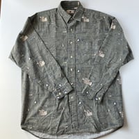 総柄シャツ L