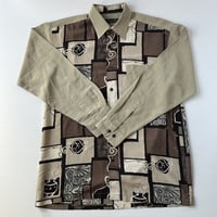総柄シャツ L