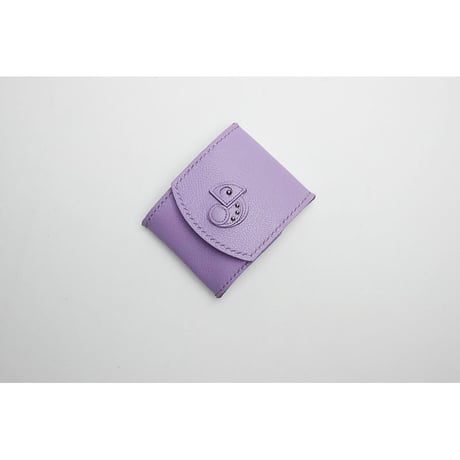 Leather Box Coin Case / Reon Icon Design ( Lavender )