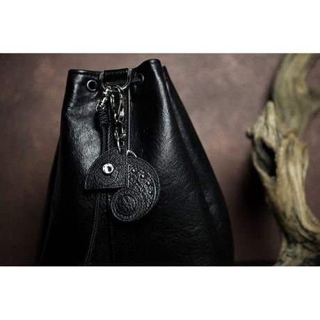 Leather Key Holder ( Small ) / Reon Icon Swarovski Eyes Design ( 88 Colors )