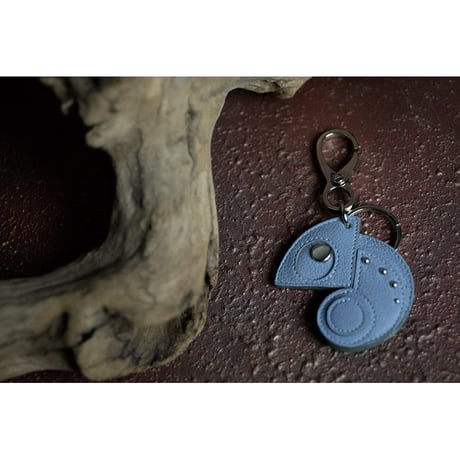 Leather Key Holder ( Small ) / Reon Icon Design ( Campanule )