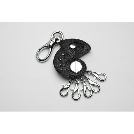 Leather Rotary 5 Pieces Key Holder / Reon Icon Design ( 88 Colors )