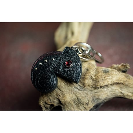 Leather Key Holder ( Small ) / Reon Icon Design ( NIGHTMARE・柩 Model )