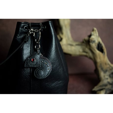Leather Key Holder ( Small ) / Reon Icon Design ( NIGHTMARE・柩 Model )