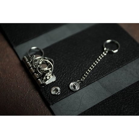 Leather 4+1 Key Case / Reon Icon Design ( 88 Colors )